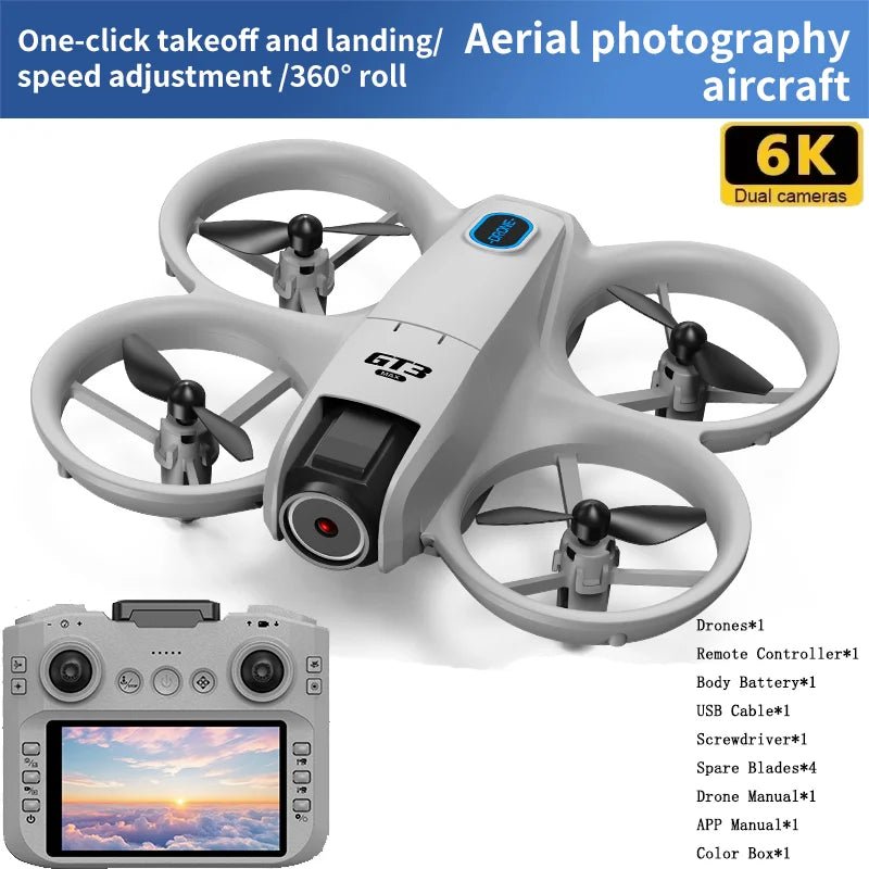 2025 NEW GT3 MAX Mini With LED Foldable Drones GPS 8K - Winskyzone