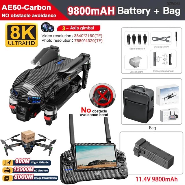 AE60 Professional Drone with 8K HD Camera - Winskyzone