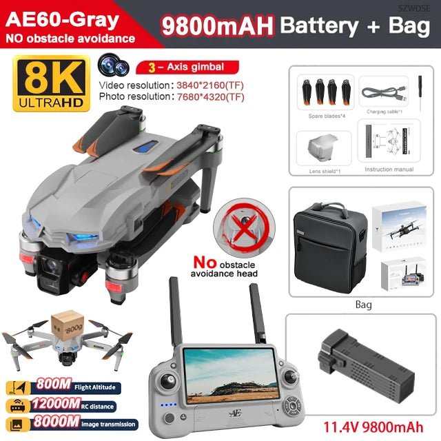 AE60 Professional Drone with 8K HD Camera - Winskyzone