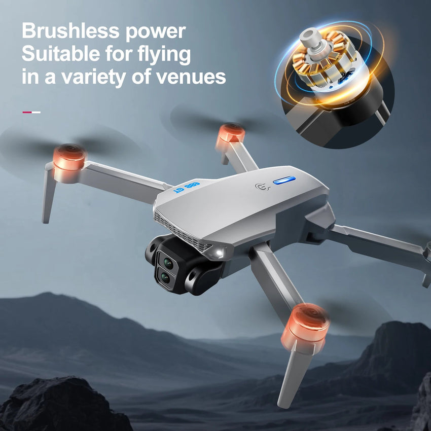 E88GT 4.3 - inch Large Screen Drone Brushless Dual Camera Aerial Photography - Winskyzone