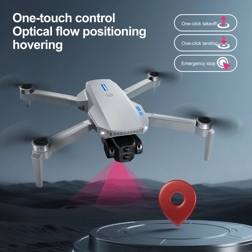 E88GT 4.3 - inch Large Screen Drone Brushless Dual Camera Aerial Photography - Winskyzone