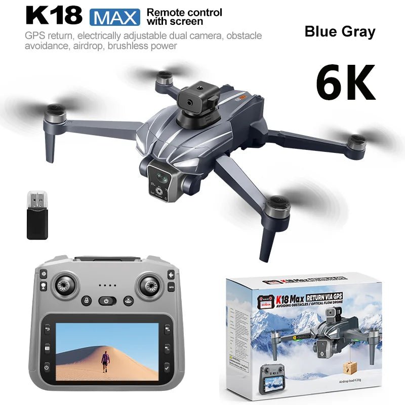 K18MAX GPS Drone 8K HD With Screen Remote Control - Winskyzone
