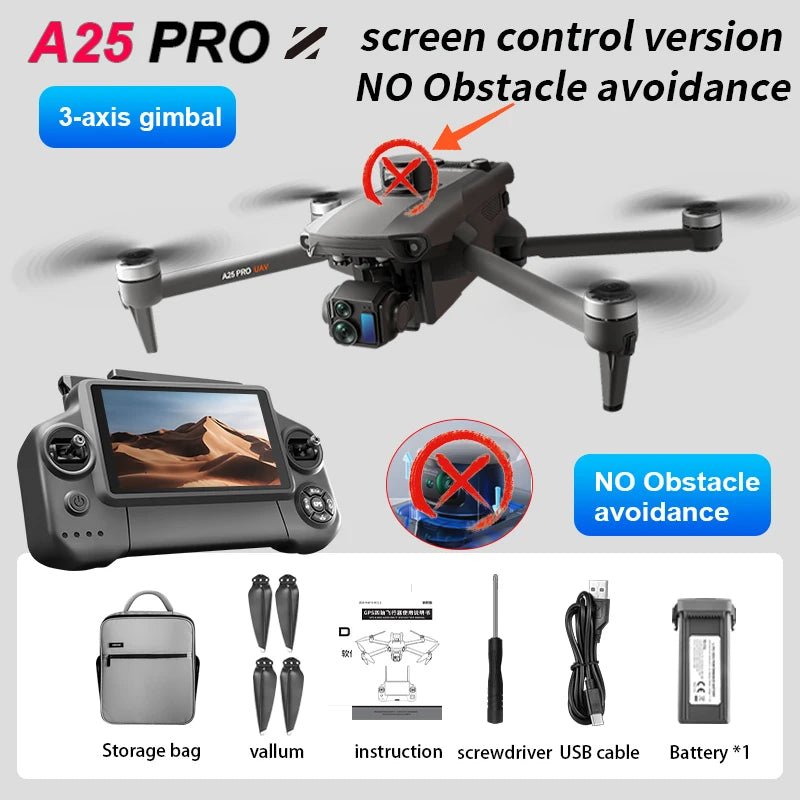 A25 GPS Drone with 3-Axis PTZ - Professional Grade - Winskyzone
