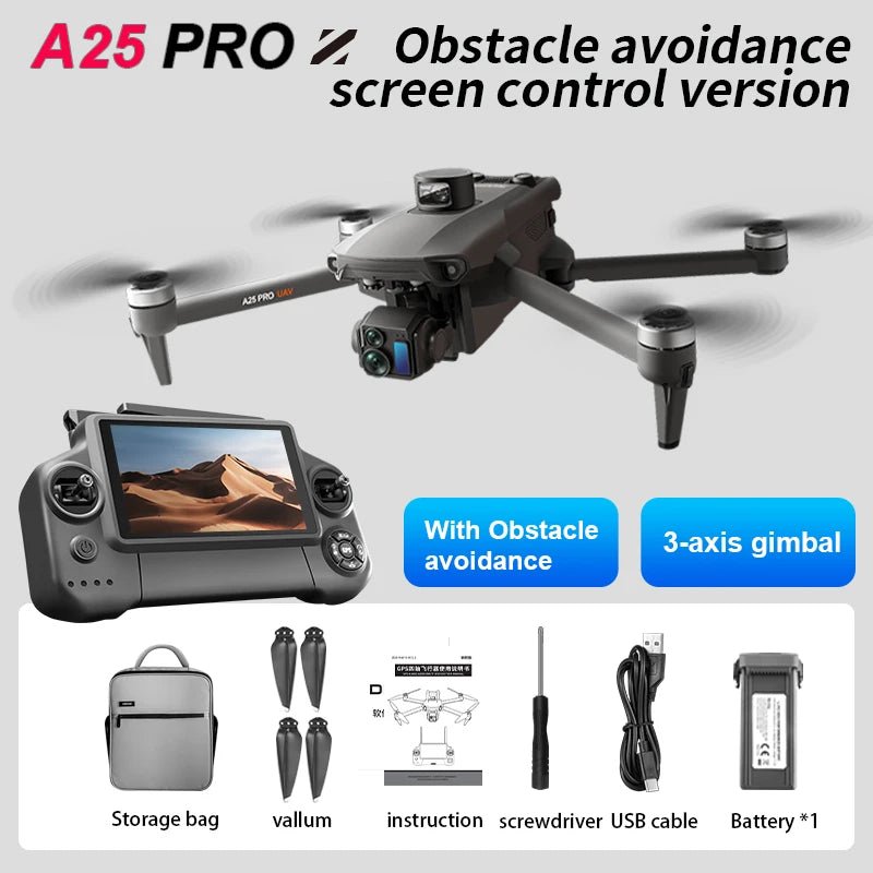A25 GPS Drone with 3-Axis PTZ - Professional Grade - Winskyzone