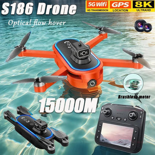 S186 Foldable RC Quadcopter with 8K Camera