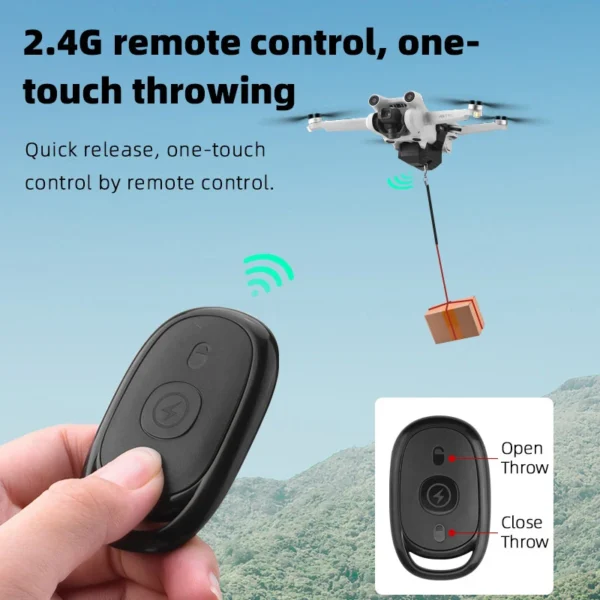 Fishing Bait Delivery Parabolic Drone System Airdrop Air Drop System for Wedding Ring Fishing Bait Life Rescue For DJI 2 3/3 Pro - Image 2