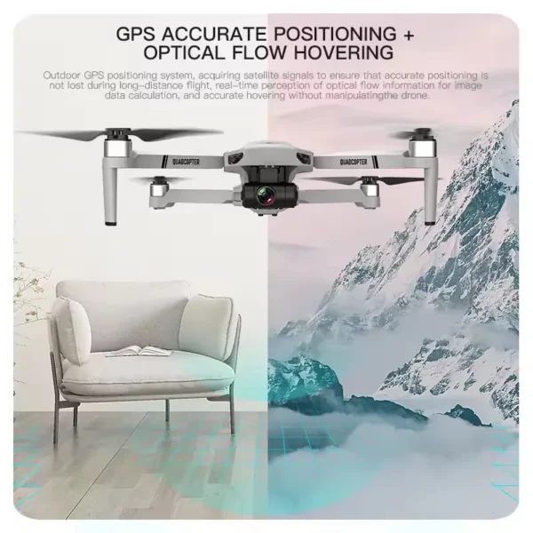 KF102 4K HD GPS Drone with Dual Camera 2-Axis Gimbal Optical Flow WiFi FPV Foldable Quadcopter Toy Perfect Gift for Kids Adults - Image 2