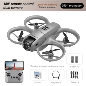 D16 Mini rc Drone with 180° Electric Adjustable 4K HD Camera WiFi Light Flow Drone Pocket Obstacle Avoidance Rc Quadcopter