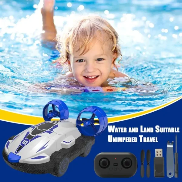 Remote Control Car Portable RC Car Waterproof Drift Auto Hovercraft Kids Toys Fast Drone Boat For Christmas Birthday Parties - Image 2