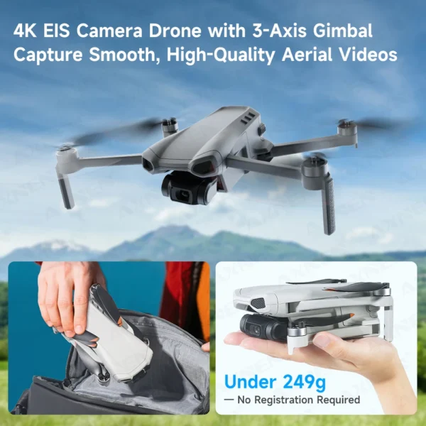 XINLIN XiL 017 4K Camera Drone with 3-Axis Gimbal, 249g Foldable Quadcopter, 10KM HD Transmission, 35min Flight,GPS Smart Follow - Image 2