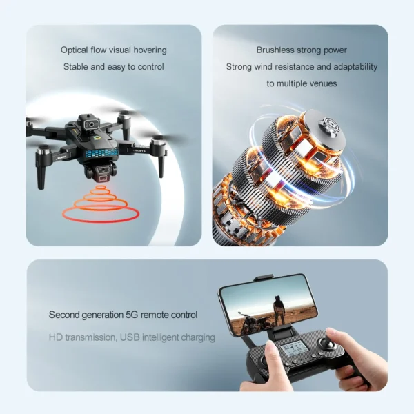 XT505 GPS Dron 4K Camera Drone Brushless Motor Quadcopter Racing Drones 1.2Km 20Mins Follow Optical Flow Positioning Helicopter - Image 2