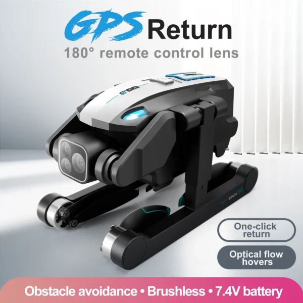 New S181 GPS Return Drone 5G Professional 8K HD Aerial Photography Dual-Camera Omnidirectional Obstacle Avoidance Dron RC Toy