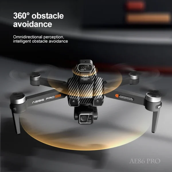 AE86 Max GPS Drone 10km 8K Profesional Dual Camera 3-Axis Gimbal Aerial Photography Obstacle Avoidance Fishing FPV RC Quadcopter - Image 6