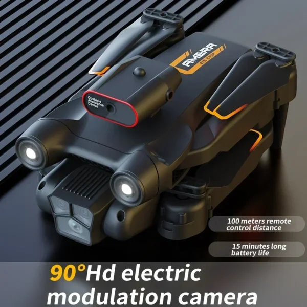 New M17 Max Drone 8K Professinal Optical Flow Dron Triple HD Camera Foldable RC Helicopter WIFI FPV Height Hold Apron Sell LED - Image 6