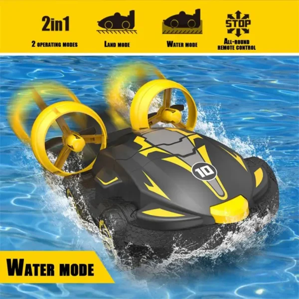 Remote Control Car Portable RC Car Waterproof Drift Auto Hovercraft Kids Toys Fast Drone Boat For Christmas Birthday Parties - Image 5
