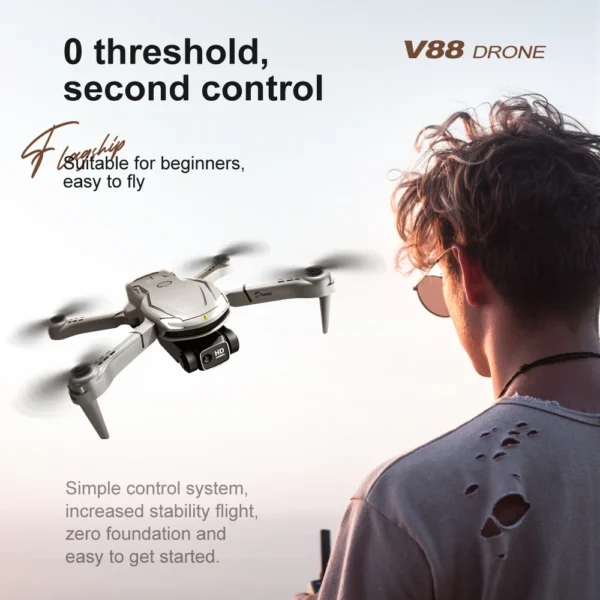 XIAOMI MIJIA 2025 NEW V88 Drone 8K GPS Professional HD Aerial Photography Dual Camera Folding Remote Control Aircraft Quadcopter - Image 3