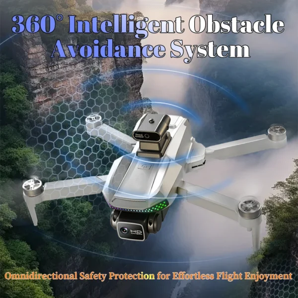 『GPS』S50 Pro Drone Toys, 2 Batteries, 4.5-inch Large Screen Remote, HD Camera: Capture & Record & Live View, Obstacle Avoidance - Image 6