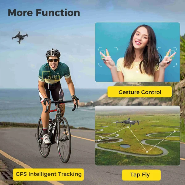 RC Drone RC Drone Brushless Motor Long Flight Times GPS Drone Quadcopter with Remote Controller 2 Batteries Remote Control Drone - Image 6