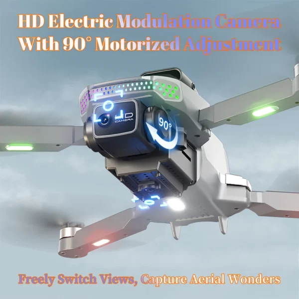 『GPS』S50 Pro Drone Toys, 2 Batteries, 4.5-inch Large Screen Remote, HD Camera: Capture & Record & Live View, Obstacle Avoidance - Image 5