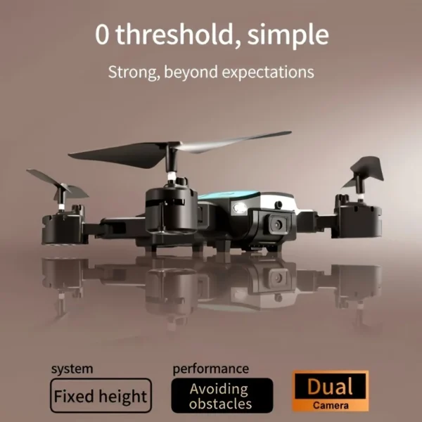 T6 drone, dual cameras, one-click takeoff and landing, 540 ° intelligent obstacle avoidance, gesture recognition, intelligent ho - Image 3