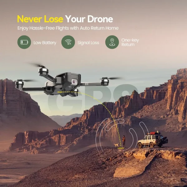 HolyStone HS720 GPS Drone: 4K UHD, 52min Flight, Foldable, Brushless, Auto Return, Follow Me,C0. - Image 6