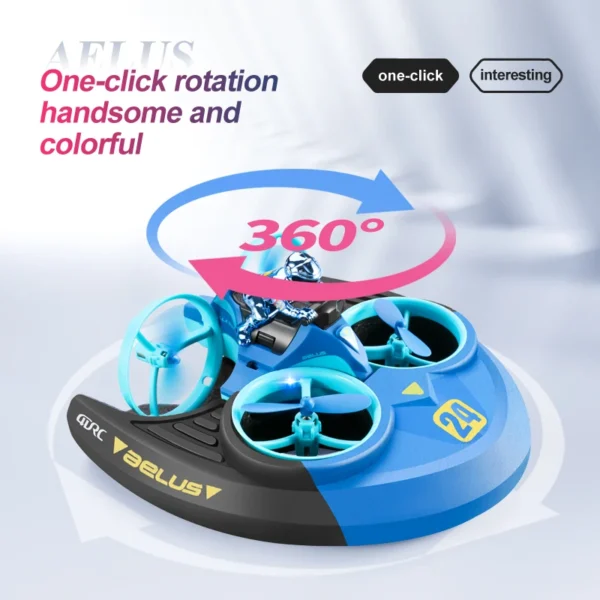 Mini Rc Drone Waterproof Headless Mode 4CH Remote Control Helicopter 3D Flip Air Land Sea Quadcopter Plane Kids Toys for Childre - Image 5
