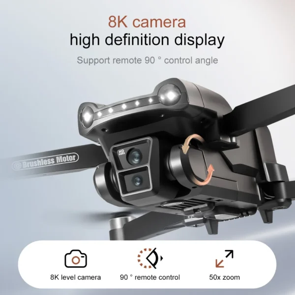 New For Xiaomi V198 GPS MAX Drone with 8k professional HD camera 5G WiFi Brushless laser barrier avoidance Folding quadcopter - Image 2