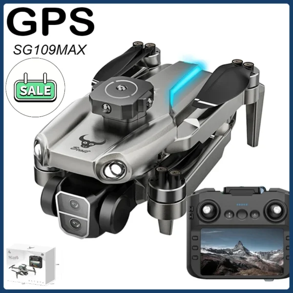 2025 SG109MAX Max Drone 4k GPS 8K HD Dual Camera Professional Aerial Photography UAV Brushless Motor Quadcopter Toys Aircraft