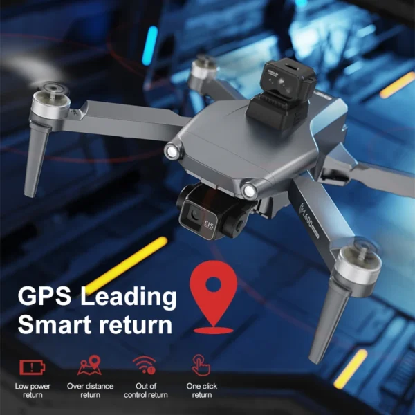L600 PRO Max GPS Drone With Screen Control 8K HD Dual Camera Brushless Obstacle Avoidance 3-Axis Gimbal Aerial FPV RC Dron 5KM - Image 6