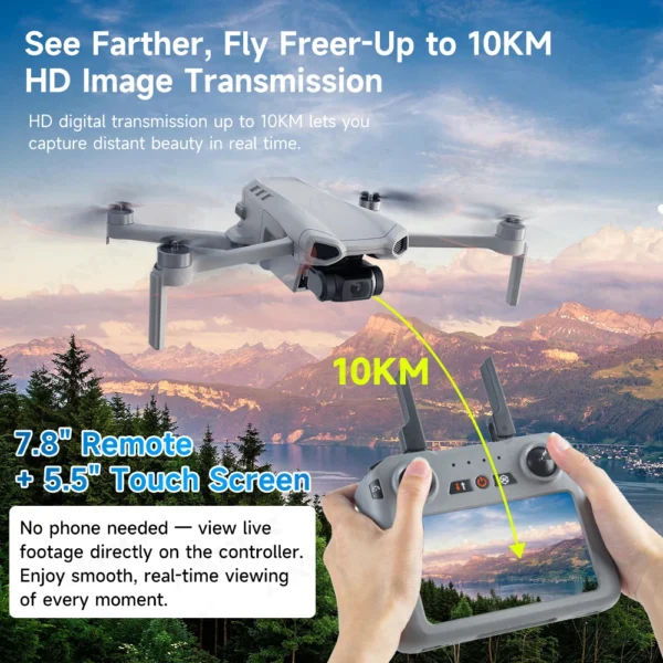 XINLIN XiL 017 4K Camera Drone with 3-Axis Gimbal, 249g Foldable Quadcopter, 10KM HD Transmission, 35min Flight,GPS Smart Follow - Image 3