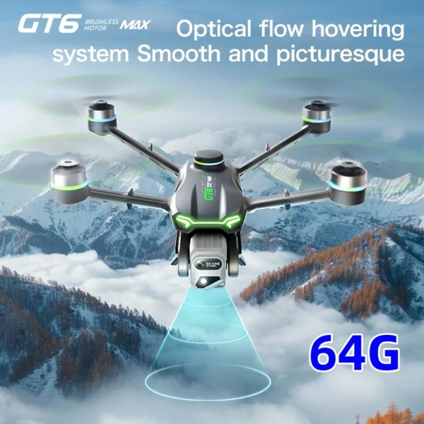 GT6 Professional Drone Long Range Flight Battery Quadcopter 4K HD Wifi Dron Aerial Photography Obstacle Avoidance Aircraft - Image 6