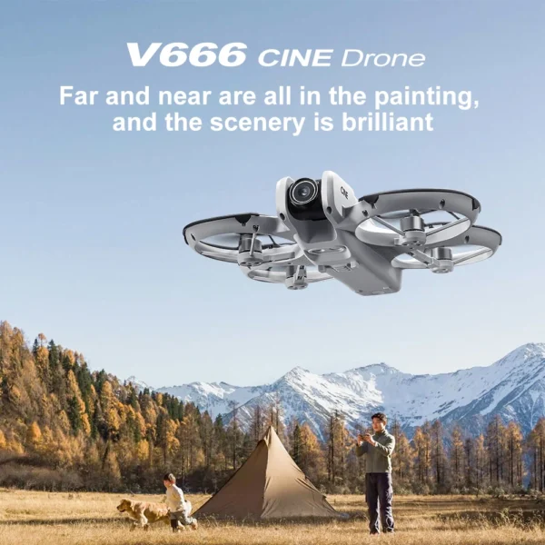 Xiaomi V666 Mini Drone 4K Professional Aerial 8k Dual Camera Intelligent obstacle avoidance Brushless Quadcopter Kid RC Toy - Image 2
