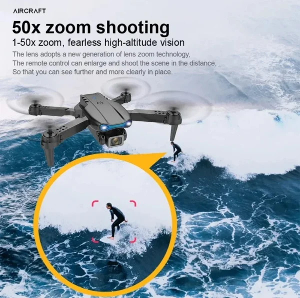 Professional HD E99Pro Drone 4k Dual WIFI fpv Quadcopter Aircraft with Obstacle Avoidance for Aerial Photography Drone Camera - Image 3