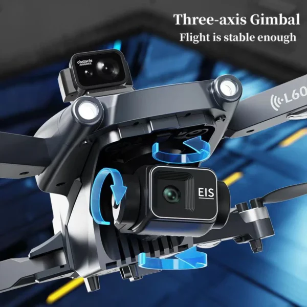 L600 PRO Max GPS Drone With Screen Control 8K HD Dual Camera Brushless Obstacle Avoidance 3-Axis Gimbal Aerial FPV RC Dron 5KM - Image 5