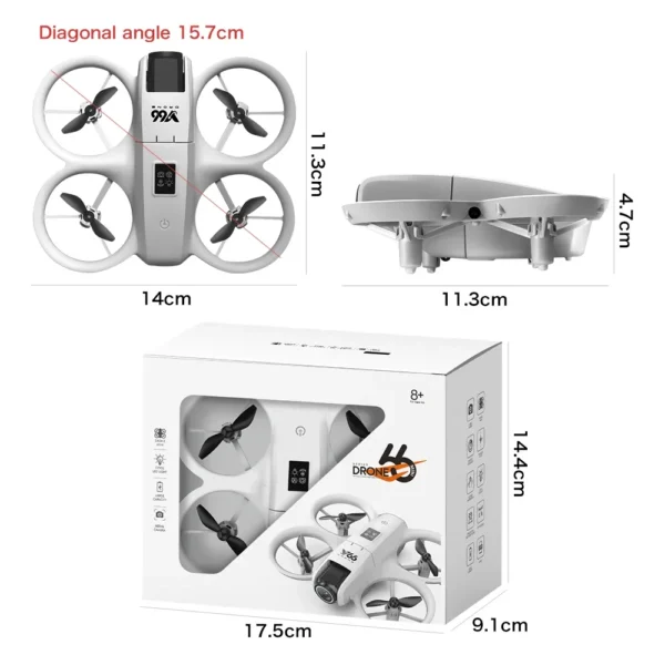 Xiaomi V66 RC Drone 8K Profession HD Camera Foldable Obstacle Avoidance Helicopter 180°Flip Micro Aircraft Children's Toys MIJIA - Image 6