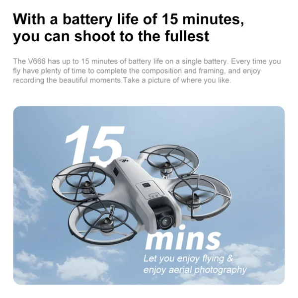 Xiaomi V666 MINI Drone 4K Professional WIFI 5G Dron Obstacle Avoidance Brushless Altitude Headless Mode RC Quadcopter FPV Toys - Image 4