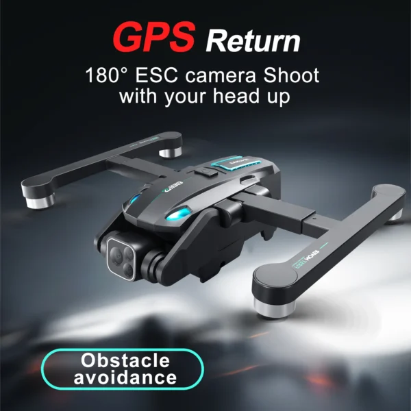 New S181 GPS Return Drone 5G Professional 8K HD Aerial Photography Dual-Camera Omnidirectional Obstacle Avoidance Dron RC Toy - Image 2
