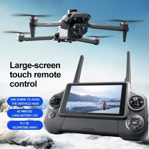 New A25 GPS Drone Professional 3-axis PTZ Aerial Photography HD 8K With Screen Remote Control 10KM Obstacle Avoidance FPV Dron