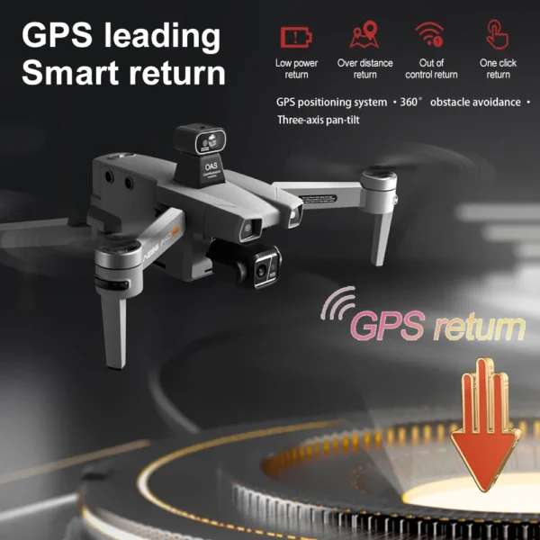 New AE86 PRO MAX Drone Professional aerial photography HD 8K With Screen Remote Control 10KM Obstacle Avoidance Fishing FPV Dron - Image 4
