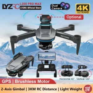 LYZRC L200 PRO MAX 2-Axis Gimbal Camera Drone 4K Professional GPS Brushless 360 Obstacle Avoidance 5G WIFI Foldable Quadcopter