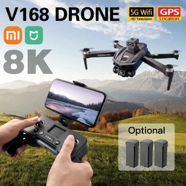 Xiaomi Mijia V168 Drone 8K 5G Professional HD Aerial Photography Omnidirectional Obstacle Avoidance GPS Localization Quadcopter