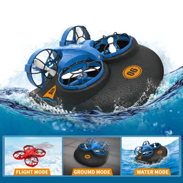 JJRC H116 3-in-1 RC Drone RC Boat Vehicle Flying Air/Boat/Land Driving Altitude Hold RC Quadcopter Toys Gift for Kids - Image 2