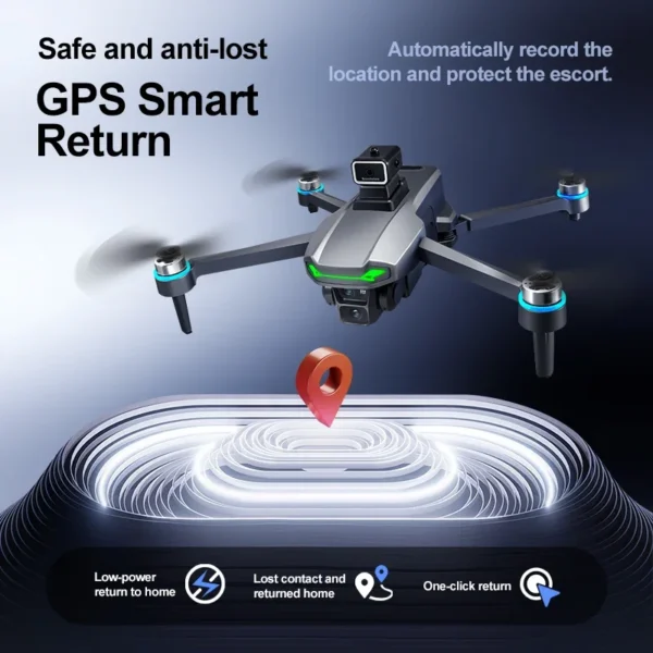 New SHOUG601 PRO GPS Drone Professional 8K Camera FPV Brushless Avoiding Obstacle With Large Screen Remote Control Folding Dron - Image 5