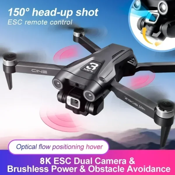 Lates Z908Pro Max Drone 4K Professional WIFI FPV Dron Obstacle Avoidance Brushless Four-Axis Folding RC Quadcopter Toys Z908 Pro - Image 2