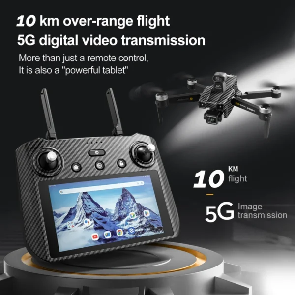AE86 Max GPS Drone 10km 8K Profesional Dual Camera 3-Axis Gimbal Aerial Photography Obstacle Avoidance Fishing FPV RC Quadcopter - Image 5