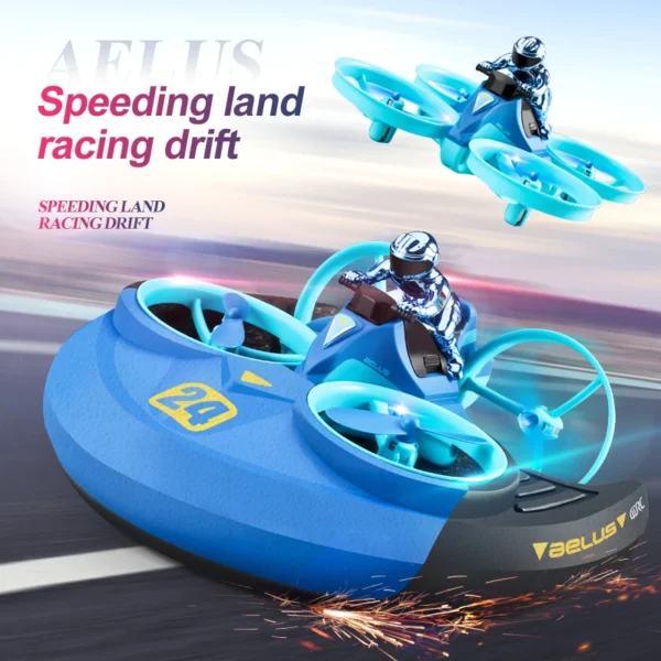 Mini Rc Drone Waterproof Headless Mode 4CH Remote Control Helicopter 3D Flip Air Land Sea Quadcopter Plane Kids Toys for Childre - Image 3