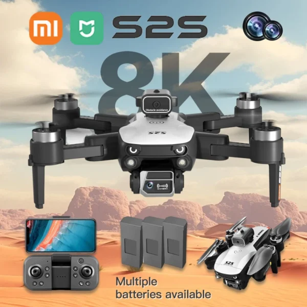 Xiaomi Mijia S2S Drone 8K HD DualCamera Brushless Motor Obstacle Avoidance Foldable Quadcopter Aerial Photography RC Helicopter