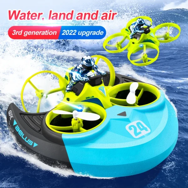 Mini Rc Drone Waterproof Headless Mode 4CH Remote Control Helicopter 3D Flip Air Land Sea Quadcopter Plane Kids Toys for Childre - Image 6