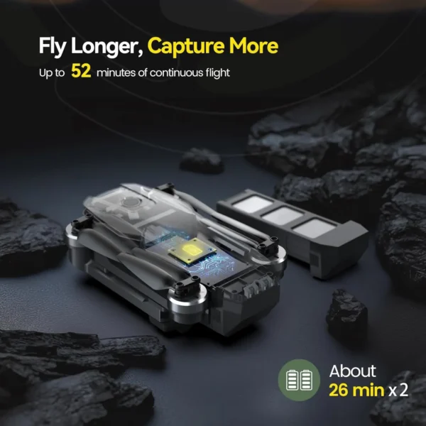 HolyStone HS720 GPS Drone: 4K UHD, 52min Flight, Foldable, Brushless, Auto Return, Follow Me,C0. - Image 3