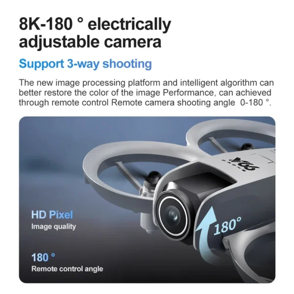 Xiaomi V66 RC Drone 8K Profession HD Camera Foldable Obstacle Avoidance Helicopter 180°Flip Micro Aircraft Children's Toys MIJIA - Image 5